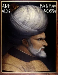Portrait de Khayr Al-Din Barberousse (1476 -1546), fondateur avec son frère de la Régence d