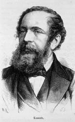 Portrait de Lajos Kossuth (1802-1894), homme politique hongrois