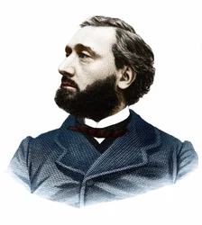 Portrait de Léon Gambetta (1838-1882), homme politique français.