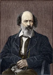 Portrait de Lord Alfred Tennyson, poète et dramaturge anglais (1809-1892)