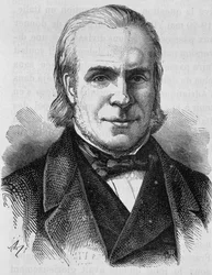 Portrait de Louis Antoine Garnier-Pagès (1803-1878). Gravure de la fin du 19ème siècle dans « Histoire de France » de H. Martin