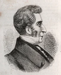 Portrait de Louis Charles Bonaventure Pierre, comte de Mesnard 1769-1842 - gravure