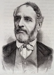 Portrait de Louis Charles Delescluze, journaliste et homme politique français (1809-1871)