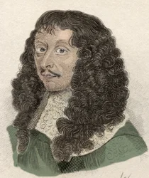 Portrait de Louis II de Bourbon, Prince de Condé, général français (gravure du 19e siècle)