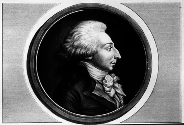 Portrait de Louis Michel Lepeletier, Marquis de Saint-Fargeau, député de la Convention (1760-1793). Gravure dans « Collection complète des tableaux historiques de la Révolution française, en trois volumes. » 1804.