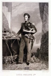 Portrait de Louis Philippe 1er, Roi des Français - gravure