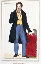 Portrait de Louis Philippe Ier, roi des Français. Gravure de 1830