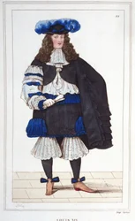 Portrait de Louis XIV (1638 - 1715), Roi de France.