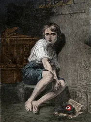Portrait de Louis XVII (1785-1795) à la prison du Temple, Paris