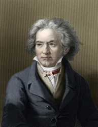 Portrait de Ludwig van Beethoven (1770-1827), compositeur allemand.
