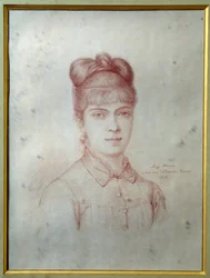 Portrait de Marie Alexandrine Henriette Dumas Davy de la Pailleterie dite Colette (1860-1907), fille d