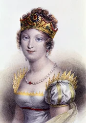 Portrait de Marie Louise, duchesse de Parme, impératrice consort des Français (gravure)
