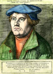 Portrait de Martin Luther, réformateur religieux allemand