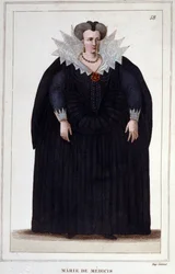 Portrait de Marie de Médicis (1573 - 1642), épouse d