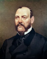 Portrait du politicien mexicain Ignacio Comonfort (1812-1863) Peinture anonyme - XIXe siècle Mexico, Musée national historique, Château de Chapultepec