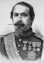 Portrait de Napoléon III (1808 - 1873). Gravure de la fin du XIXe siècle dans "Histoire de France" par H. Martin