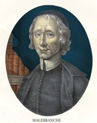 Portrait de Nicolas Malebranche (1638-1715) philosophe et théologien français.