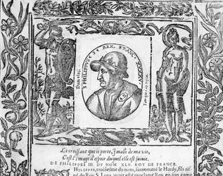 Portrait de Philippe III Le Hardi, roi de France de 1270 à 1285.