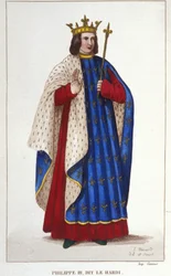 Portrait de Philippe III le Hardi (gravure de 1830)