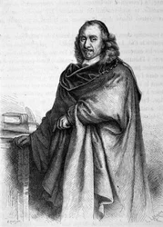 Portrait de Pierre Corneille (1606 - 1684), poète dramatique français.