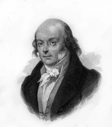 Portrait de Pierre Jean de Béranger (1780 - 1857), poète et chansonnier français - gravure du 19ème siècle