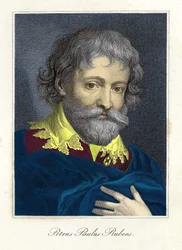 Portrait de Pierre Paul Rubens (1577-1640), peintre et dessinateur flamand