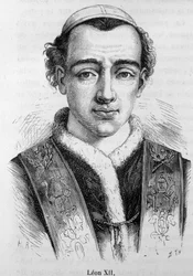 Portrait du Pape Léon XII (Annibale della Genga Sermattei) (Pape de 1823 à 1829).