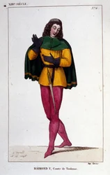 Portrait de Raymond V, Comte de Toulouse (environ 1134 - 1194)