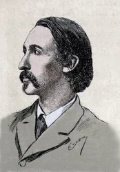 Portrait de Robert Louis Stevenson (1850-1894), écrivain britannique