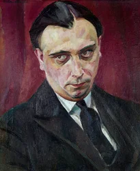 Portrait du scientifique et mathématicien roumain Petru Sergescu (peinture)