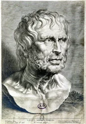Portrait de Sénèque (Lucius Annaeus Seneca, 4 av. J.-C.-65 apr. J.-C.), philosophe de l