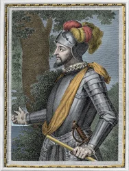 Portrait de Vasco Nunez de Balboa, conquistador espagnol (1475-1517)