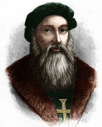 Portrait de Vasco de Gama (1469-1524), navigateur portugais.