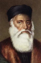Portrait de Vasco de Gama, navigateur portugais.