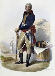 Portrait du général français Jean Victor (Jean-Victor) Moreau (1763-1813) - dans « Le Plutarque français », éd. Mennechet, Paris