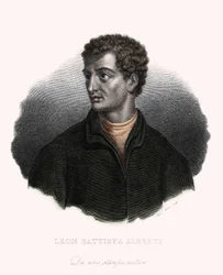 Portrait du philosophe, humaniste et architecte italien Leon Battista Alberti (1406-1472)