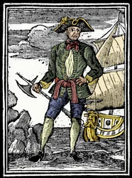 Portrait du pirate Edward England (? -1720).