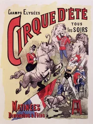 Affiche pour le Cirque d