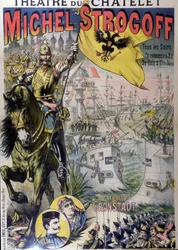 Affiche pour « Michel Strogoff » au théâtre du Châtelet, n.d. 19e