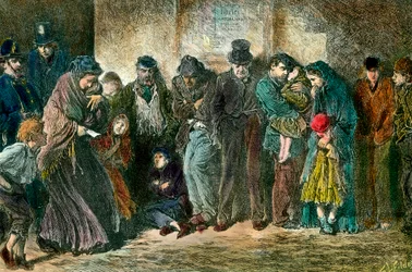 La pauvreté à Londres à la porte d