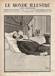 Le président de la République Sadi Carnot (1837-1894) sur son lit de mort ; dans un contexte d