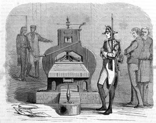 Impression de presse en 1818