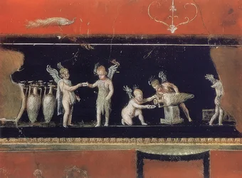 Putti comme marchands de vin. Vers 62-79 après J.-C.