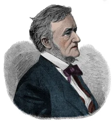 RICHARD WAGNER (1813-1883) compositeur allemand - gravure