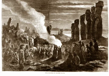 Cérémonie religieuse sur l