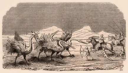 Représentation de tribus médiévales et d