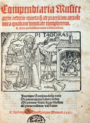 Représentation de Pythagore, tirée de Compendiara musica (1516)