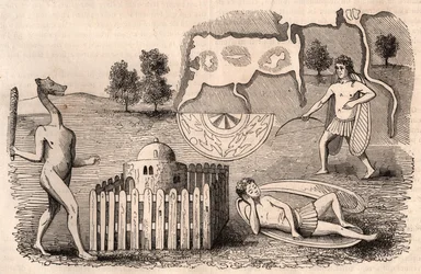 Représentation de tribus médiévales et d