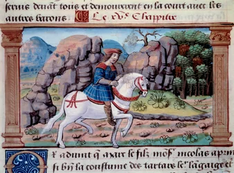 Représentation de Marco Polo à cheval