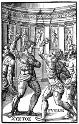 Lutteurs romains - dans "Hieronymi Mercurialis de Arte Gymnastica", édition de Venise